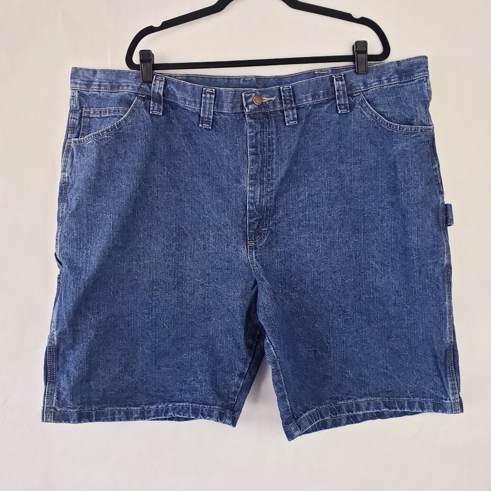 Wrangler Mens carpenter jean shorts blue cotton Size 48